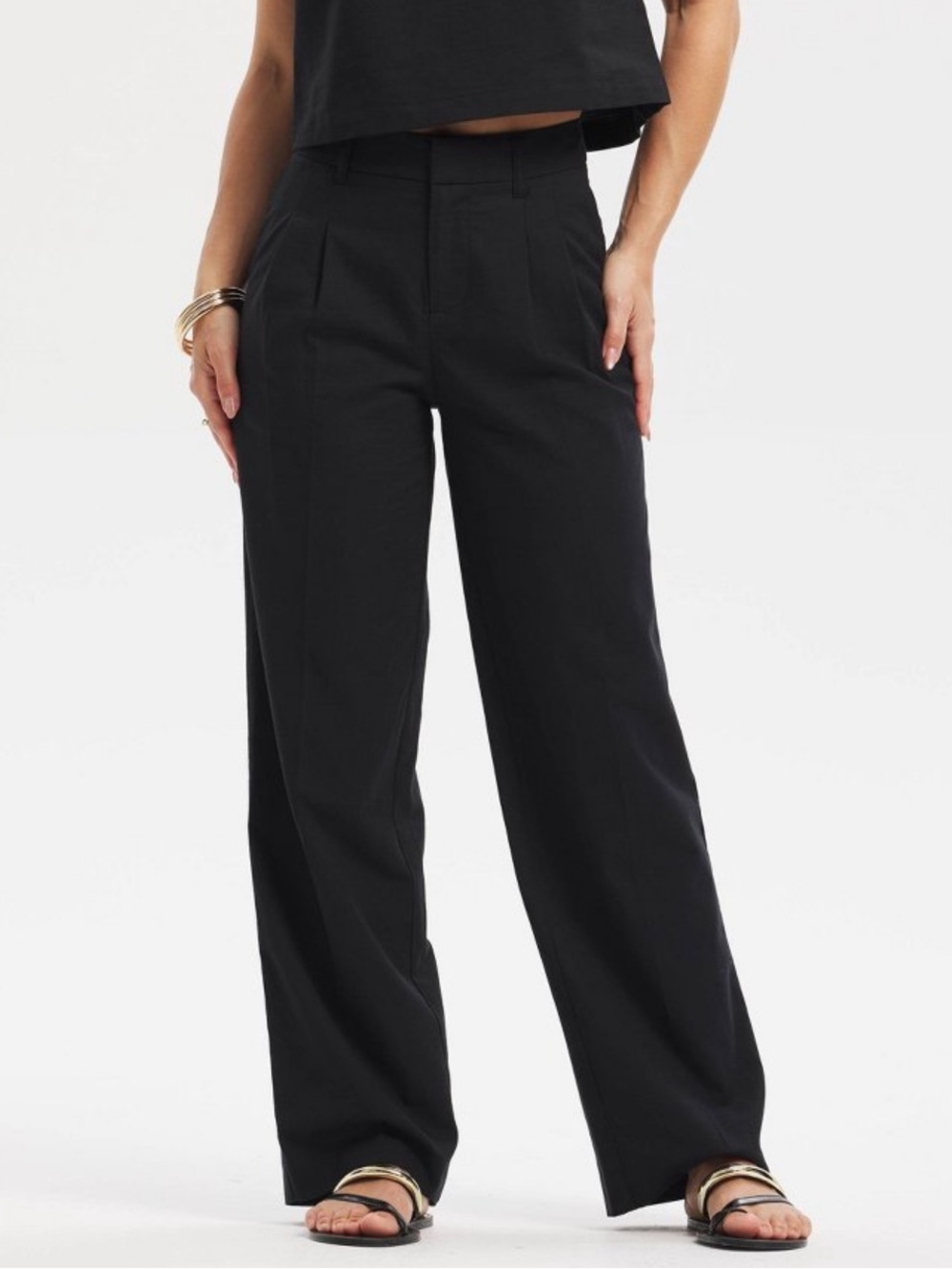 a new day 2 Black Wide Leg Trousers
